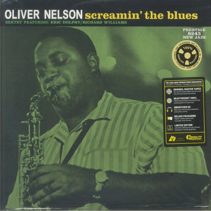 The OLIVER NELSON SEXTET / ERIC DOLPHY / RICHARD WILLIAMS — Screamin' The Blues (reissue)