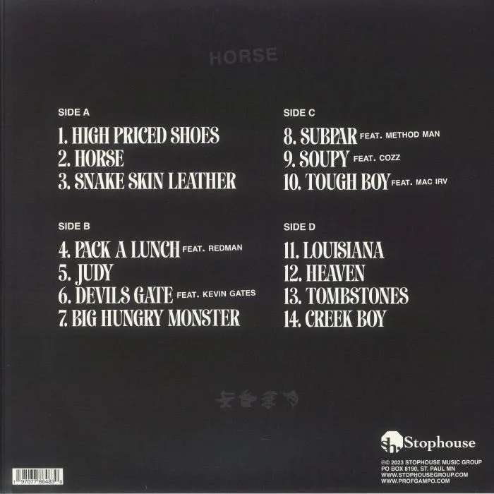 Back cover — PROF — Horse