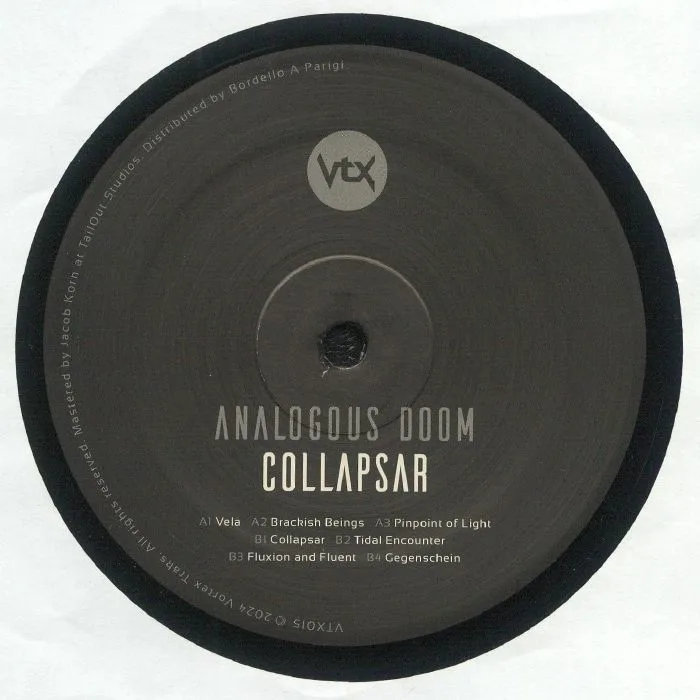 Лицевая сторона обложки — ANALOGOUS DOOM — Collapsar