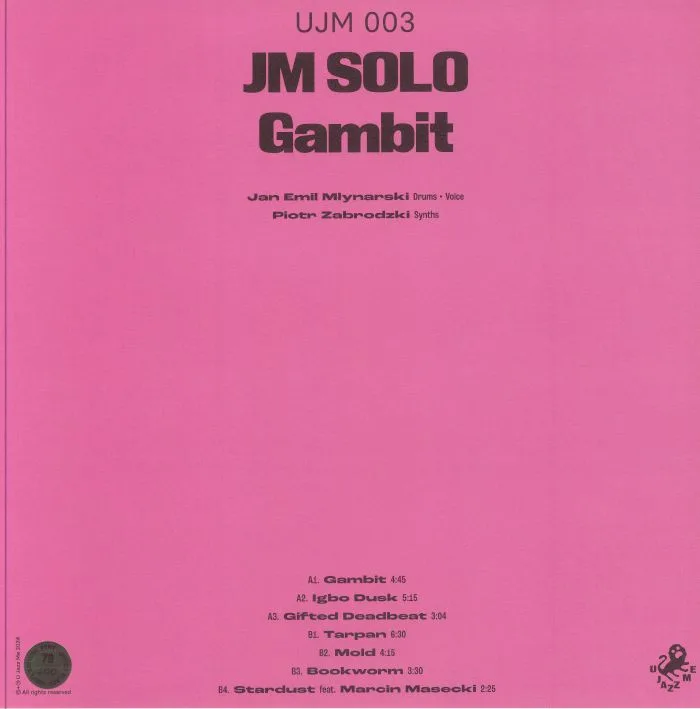 Обратная сторона обложки — JM SOLO — Gambit