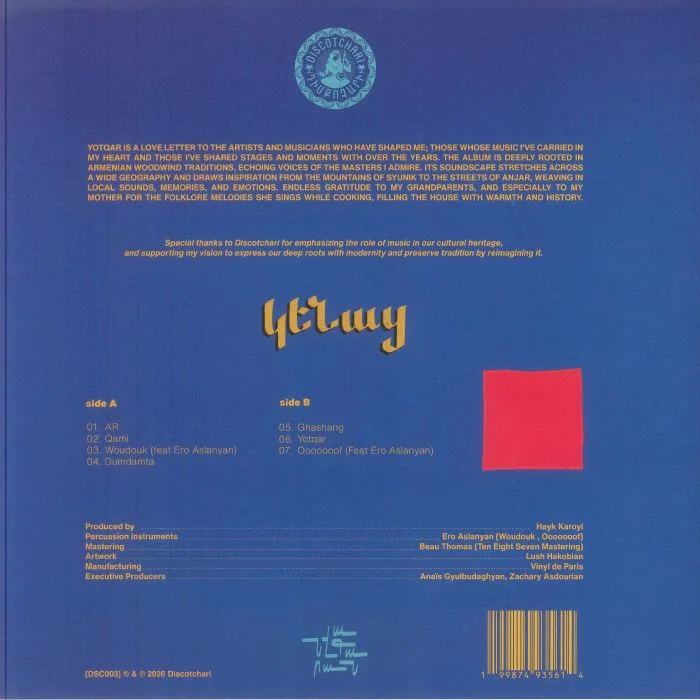 Back cover — Hayk KAROYI — Yotqar