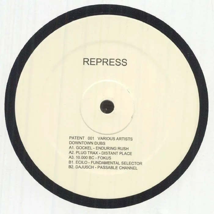Back cover — GOCKEL / PLUG TRAX / 10 000 BC / ECILO / DAJUSCH — Downtown Dubs