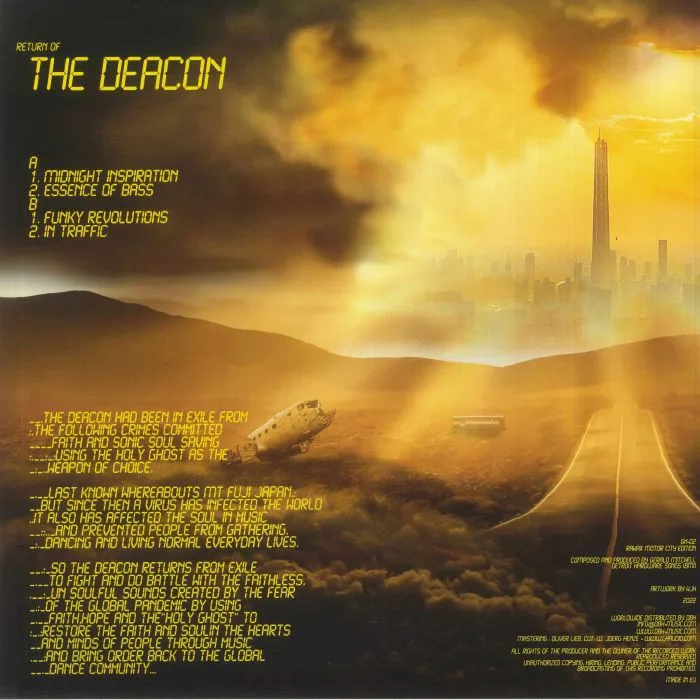 Обратная сторона обложки — The DEACON — Funky Revolutions EP (B-STOCK)