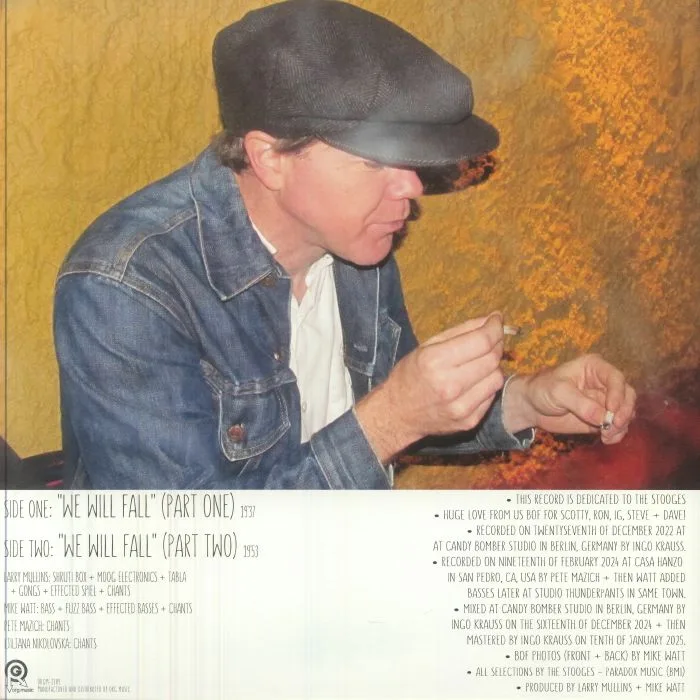 Back cover — Larry MULLINS / MIKE WATT — We Will Fall: Part 1 & 2 (Record Store Day Black Friday RSD 2025)