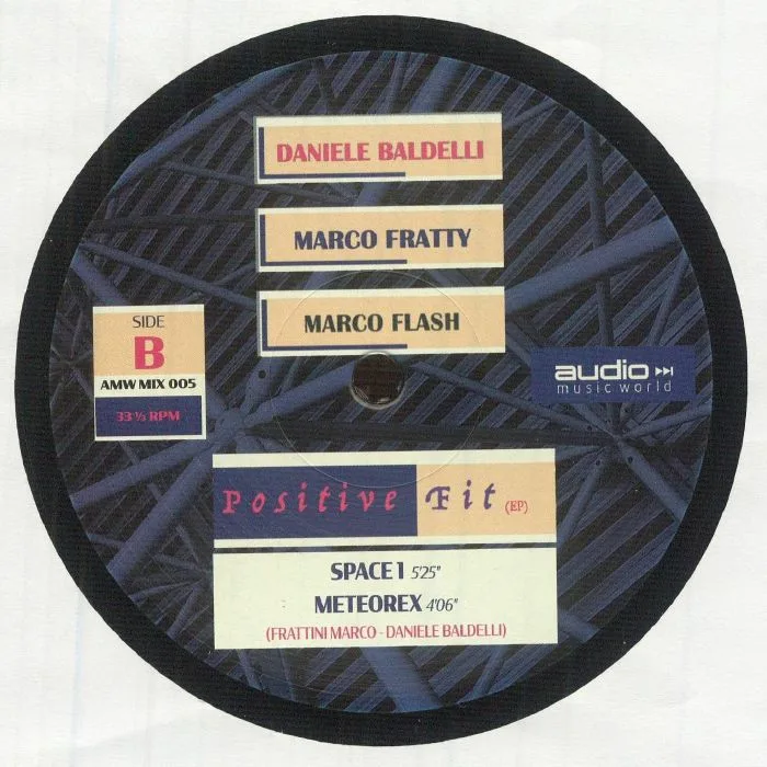 Back cover — Daniele BALDELLI / MARCO FRATTY / MARCO FLASH — Positive Fit EP