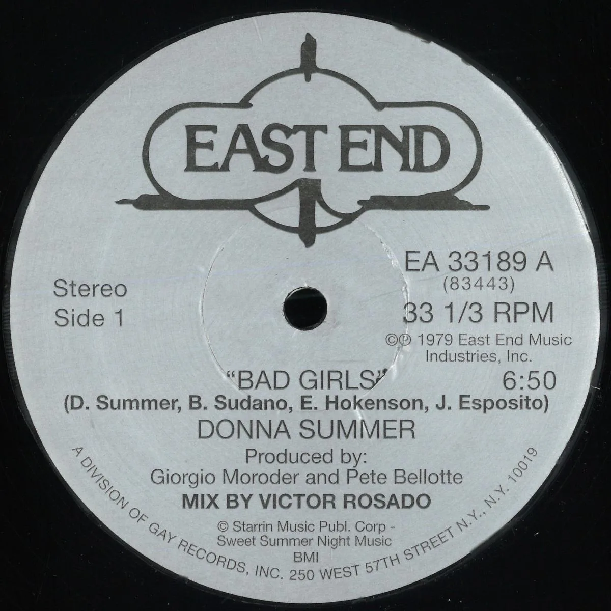 Лицевая сторона обложки — Donna Summer — Bad Girls / Now I Need You (Victor Rosado Mixes)
