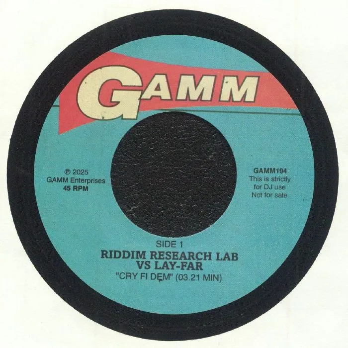 Лицевая сторона обложки — RIDDIM RESEARCH LAB vs LAY FAR / ANT TO BE — Cry Fi Dem