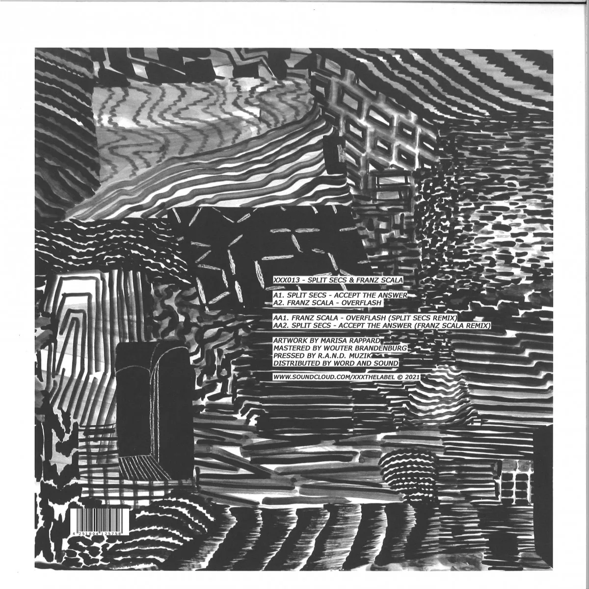 Back cover — Split Secs/Franz Scala — XXX013