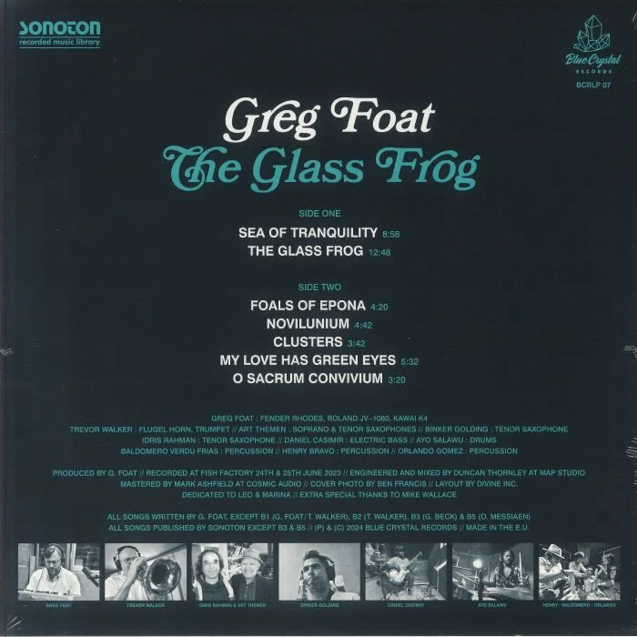 Обратная сторона обложки — Greg FOAT — The Glass Frog