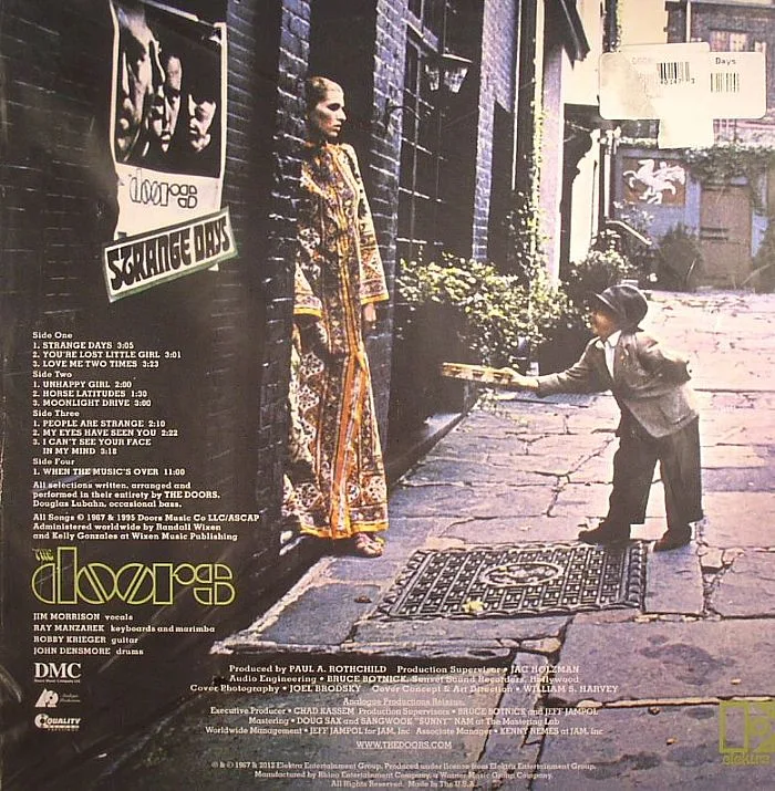 Back cover — The DOORS — Strange Days