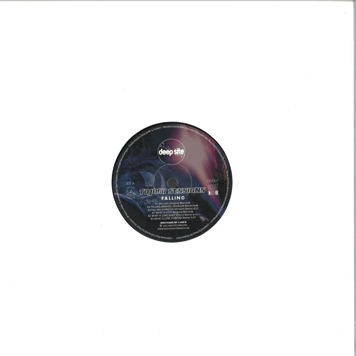 Back cover — Tojami Sessions — Falling EP