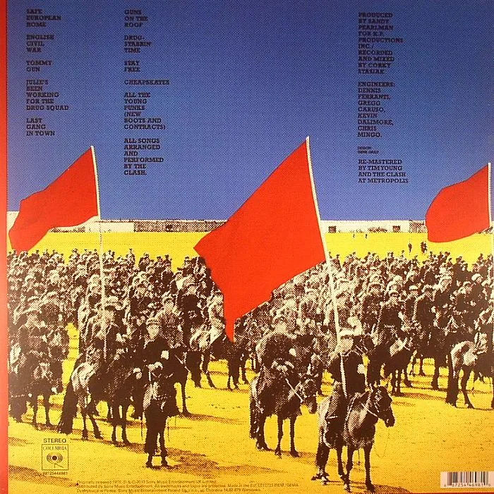 Обратная сторона обложки — The CLASH — Give 'Em Enough Rope