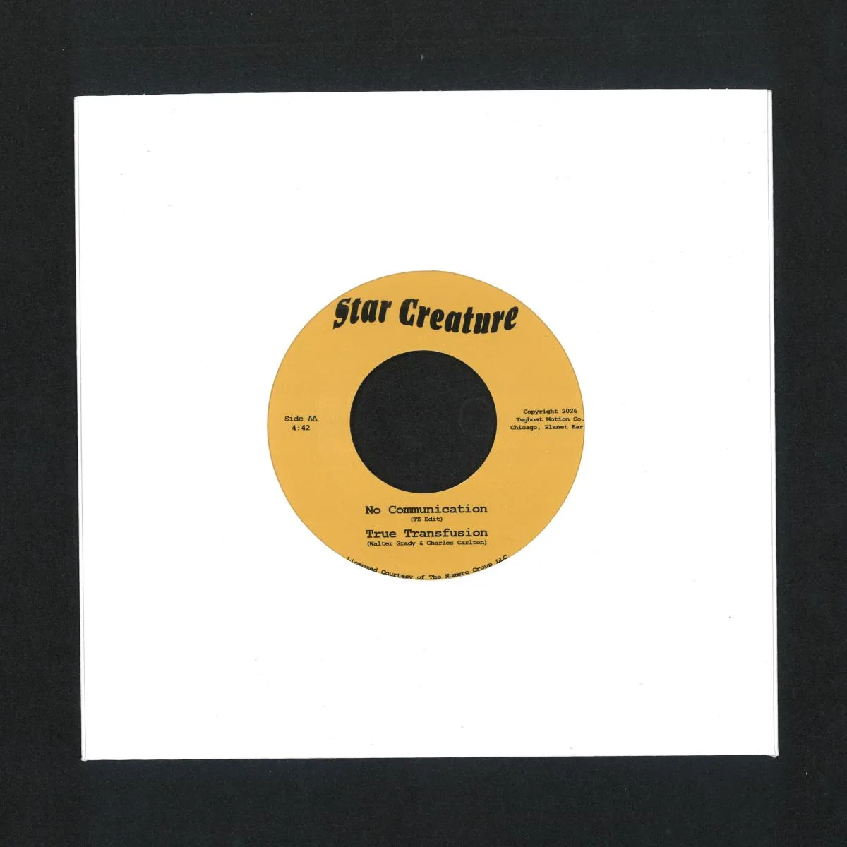 Back cover — Chicago Funk Band — No Communication 7"