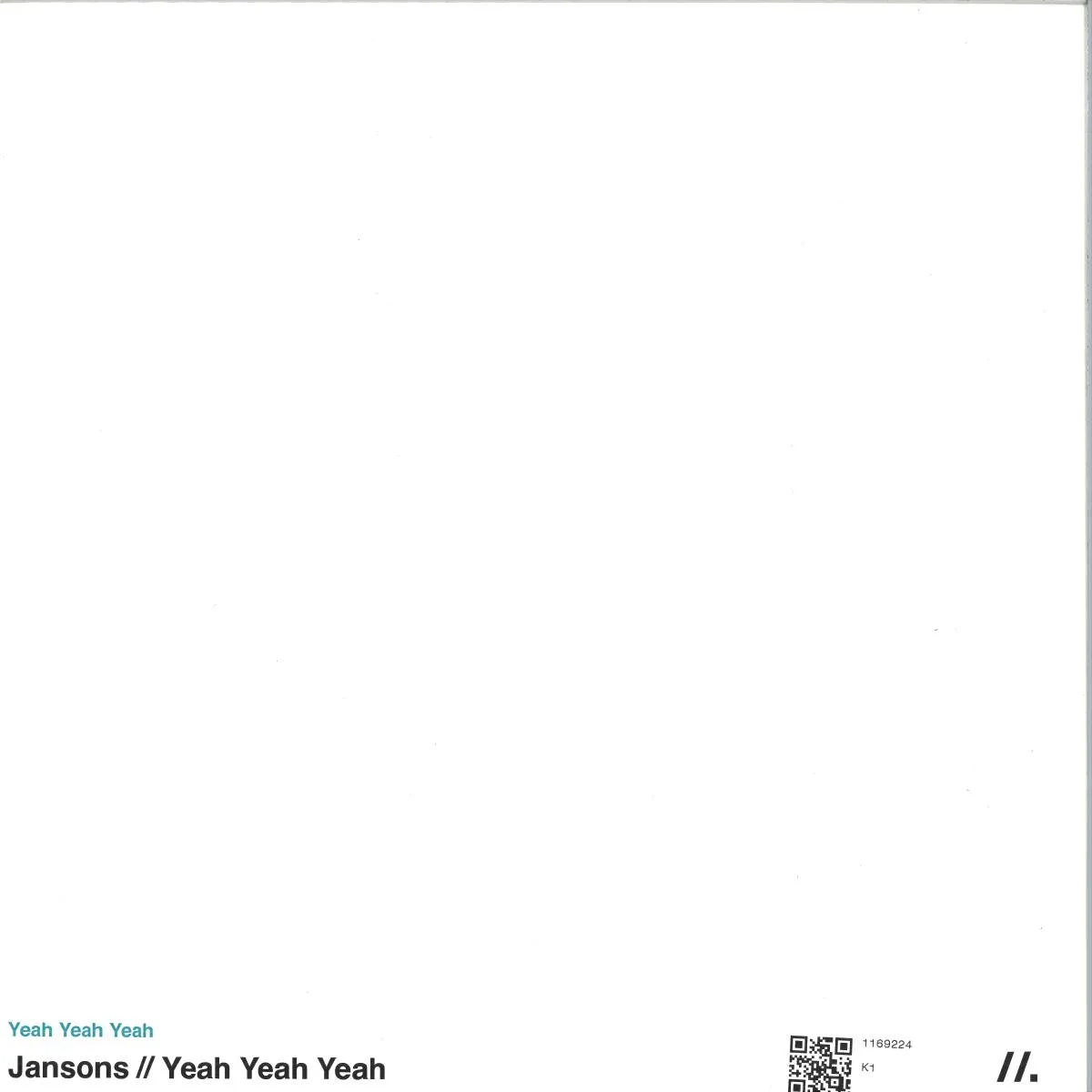 Обратная сторона обложки — Jansons — Yeah Yeah Yeah