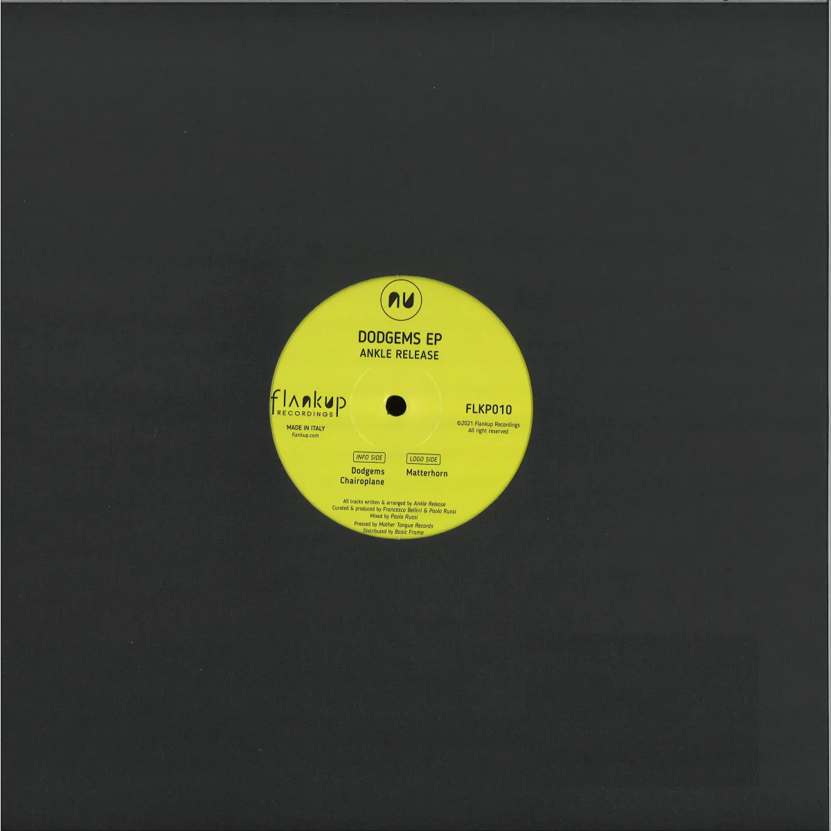 Back cover — Ankle Release — Dodgems Ep