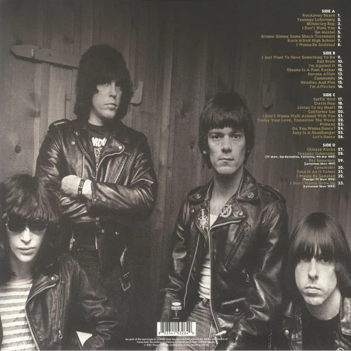 Обратная сторона обложки — RAMONES — The Cretin Hop: Live Broadcast From The Second Chance Saloon February 1979