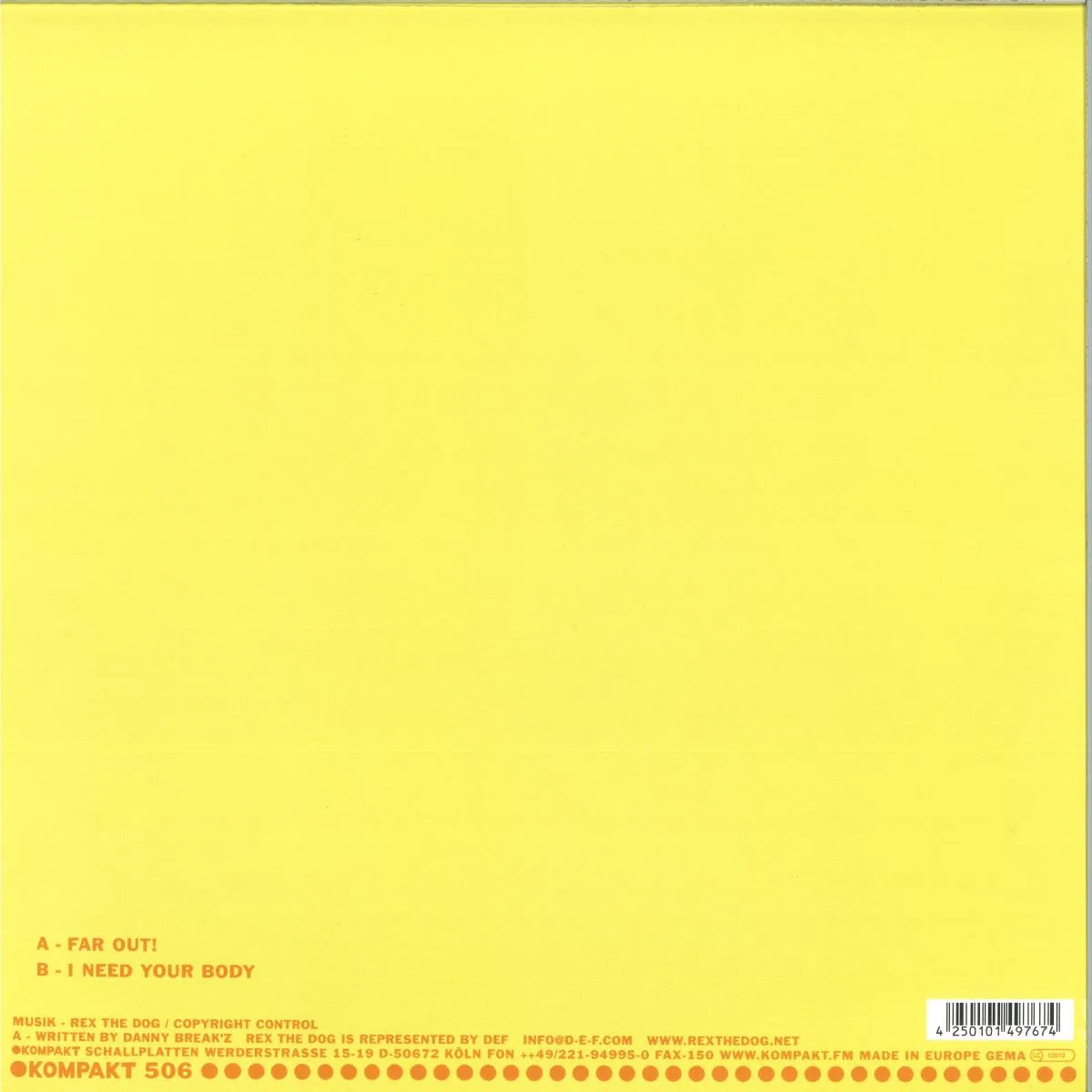 Back cover — Rex The Dog — Far Out!
