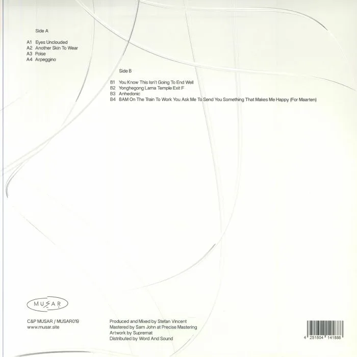 Back cover — Stefan VINCENT — Post Melancholy