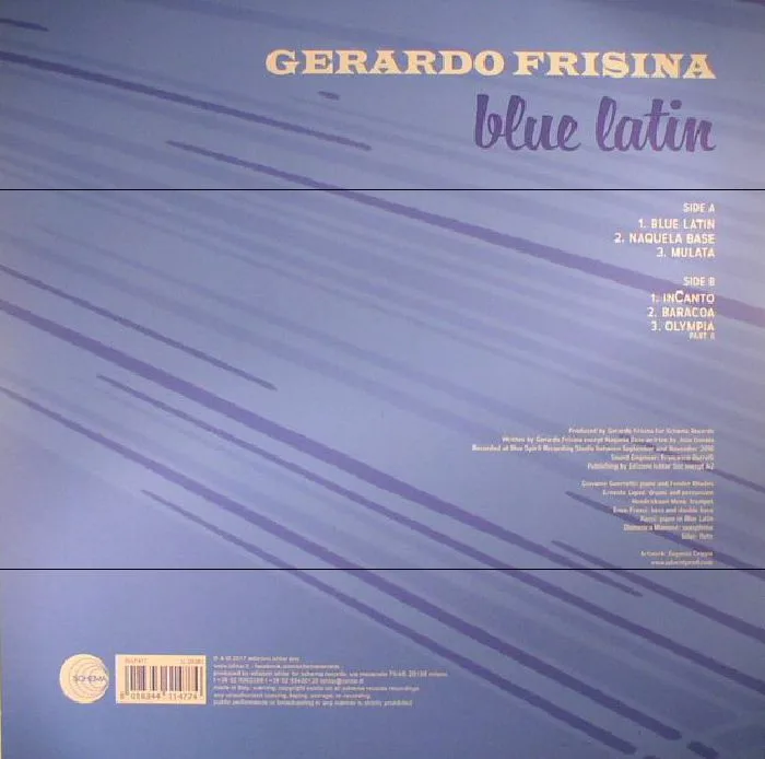 Обратная сторона обложки — Gerardo FRISINA — Blue Latin