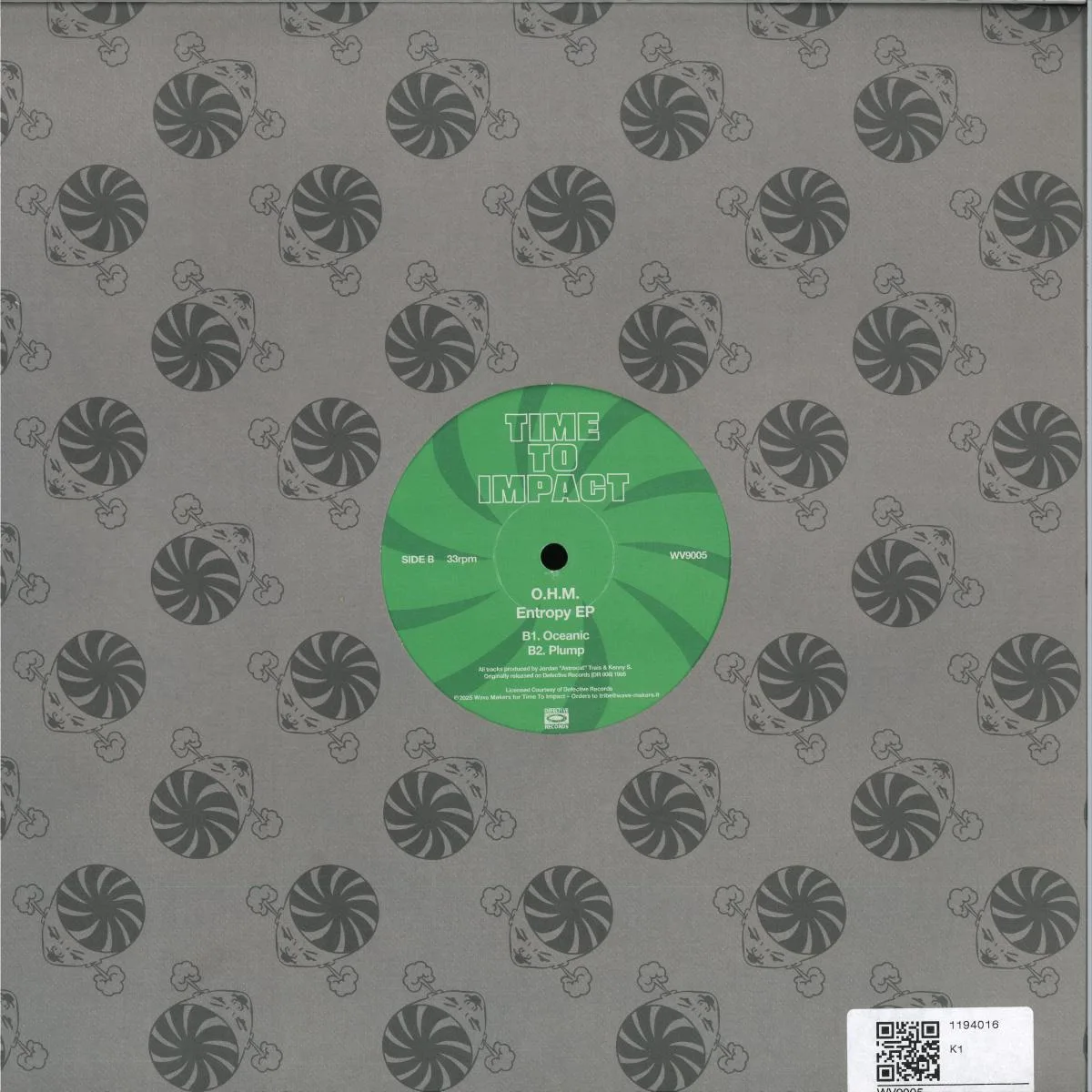 Back cover — O.H.M — Entropy EP