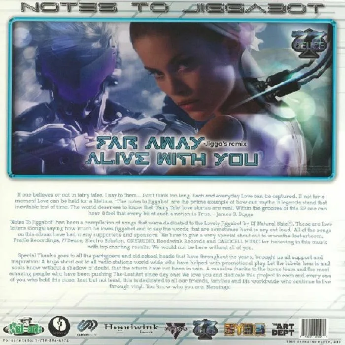 Back cover — DJ NATURAL NATE vs JIGGABOT — Notes To Jiggabot