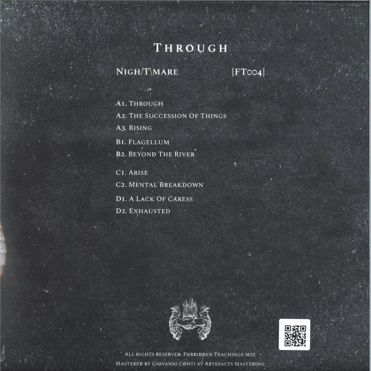 Back cover — Nigh/T\mare — Through