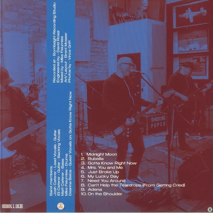 Back cover — SMOKING POPES — Born To Quit: Live Session