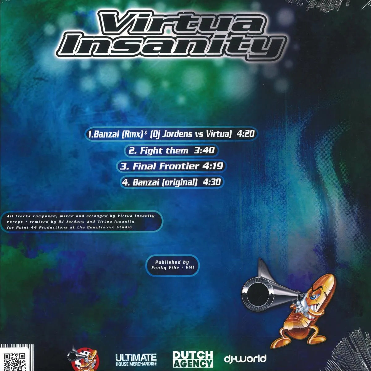 Обратная сторона обложки — Virtua Insanity — Banzai EP
