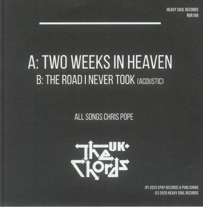 Обратная сторона обложки — The CHORDS UK — Two Weeks In Heaven