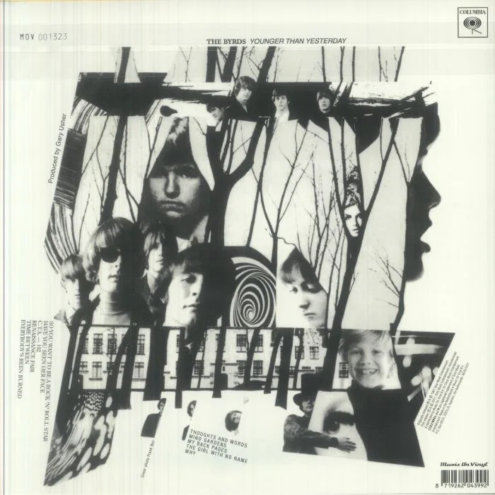 Back cover — The BYRDS — Younger Than Yesterday (reissue)