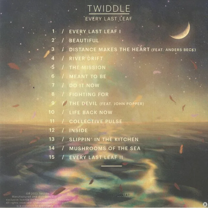 Back cover — TWIDDLE — Every Last Leaf
