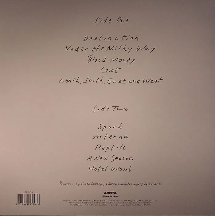 Back cover — The CHURCH — Starfish