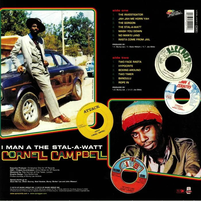 Обратная сторона обложки — Cornell CAMPBELL — I Man A The Stal A Watt