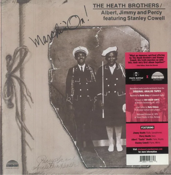 Front cover — The HEATH BROTHERS feat STANLEY COWELL — Marchin' On! (Deluxe Edition) (remastered)