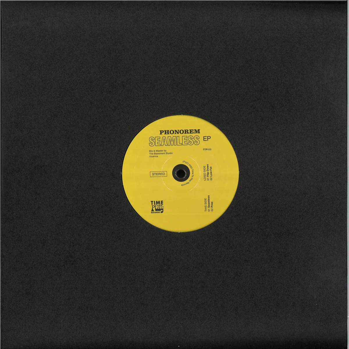 Back cover — Phonorem — Seamless EP