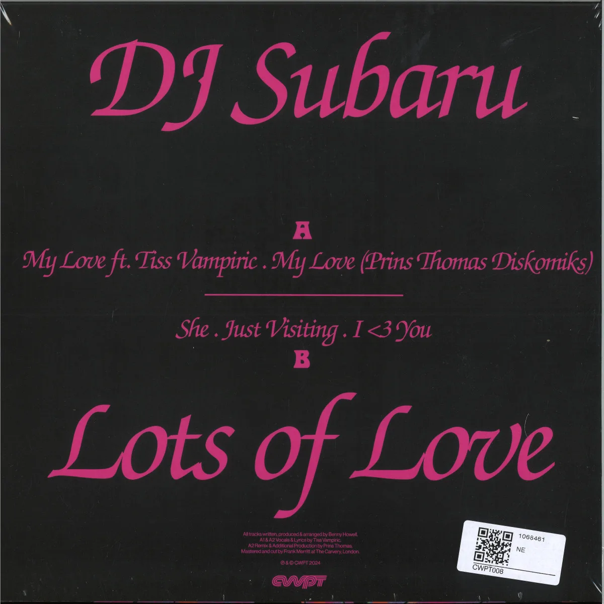 Back cover — Dj Subaru — Lots Of Love