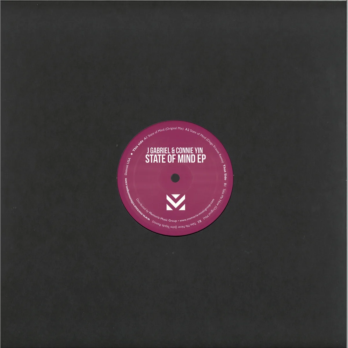 Back cover — J Gabriel&Connie Yin — State Of Mind EP