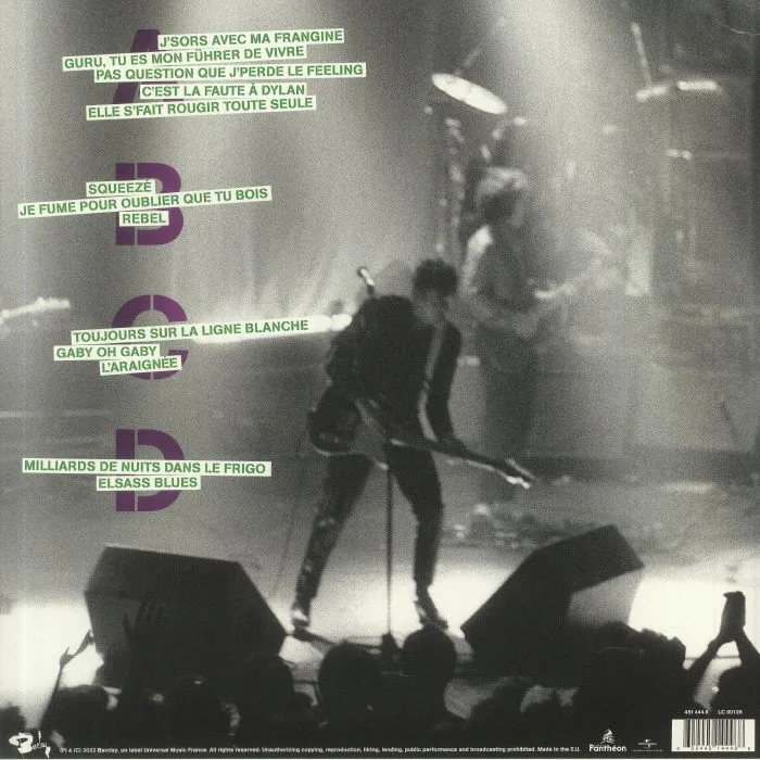 Back cover — BASHUNG — Live 81