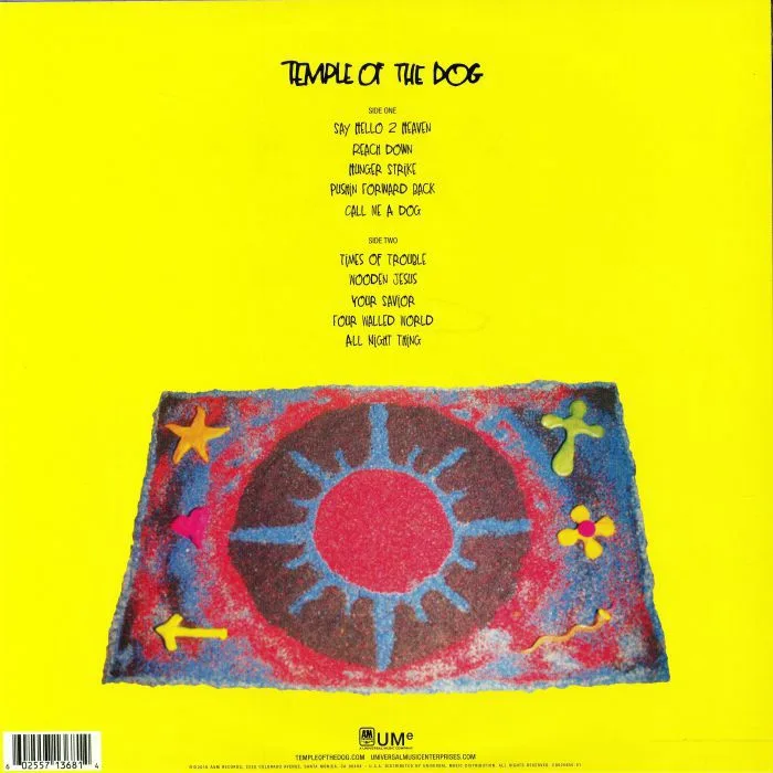Обратная сторона обложки — TEMPLE OF THE DOG — Temple Of The Dog (B-STOCK)
