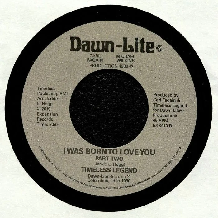 Обратная сторона обложки — TIMELESS LEGEND — I Was Born To Love You Parts 1 & 2