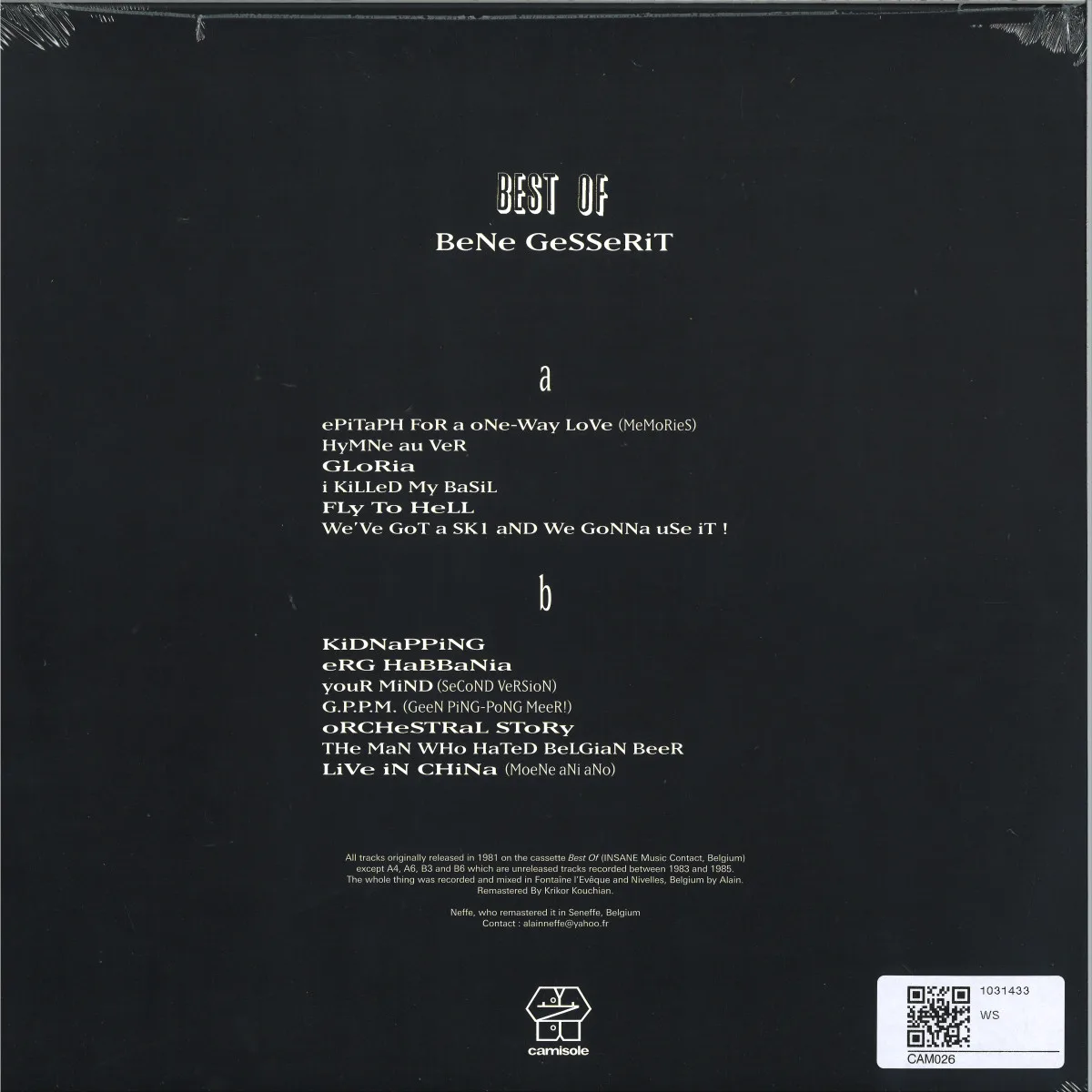 Обратная сторона обложки — Bene Gesserit — Best Of LP