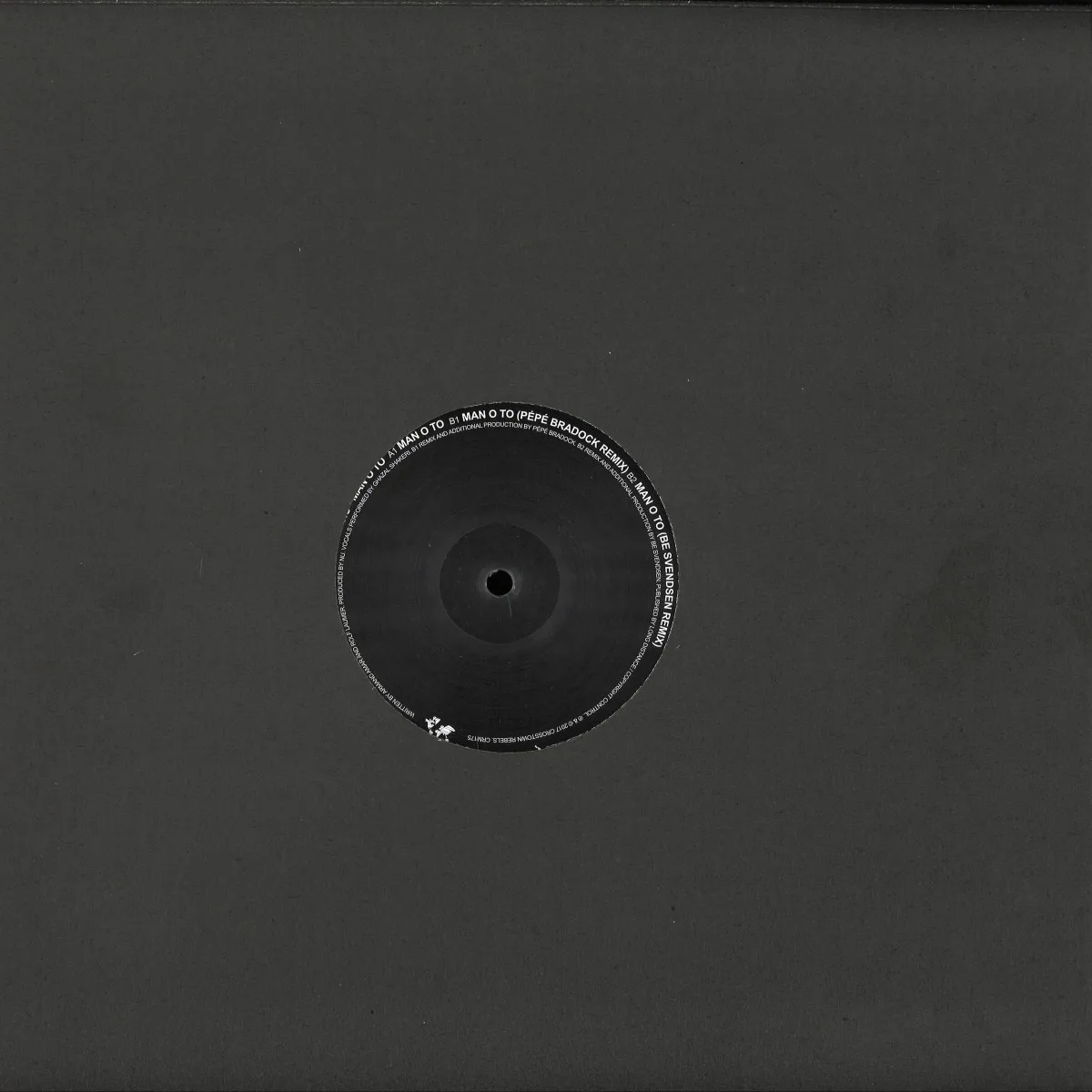 Back cover — Nu — Man O To (Pepe Bradock / Be Svendsen Remixes)