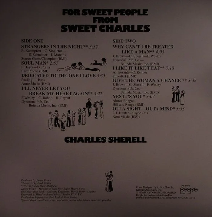 Обратная сторона обложки — SWEET CHARLES — For Sweet People From Sweet Charles