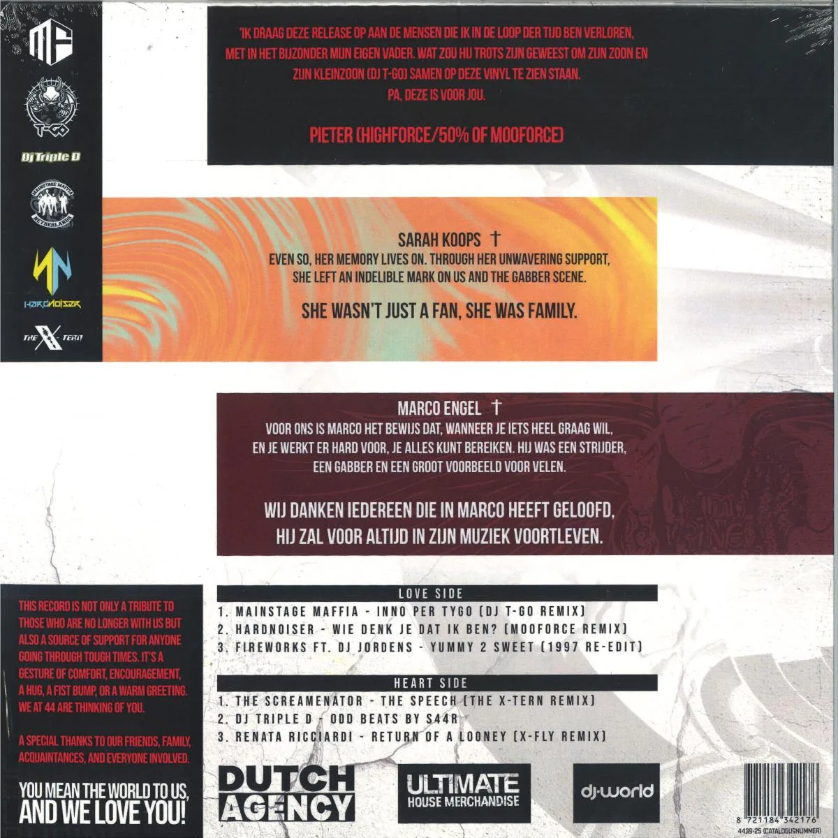 Back cover — Point 44 Records presents Unfinished Business — 4 Love Edition