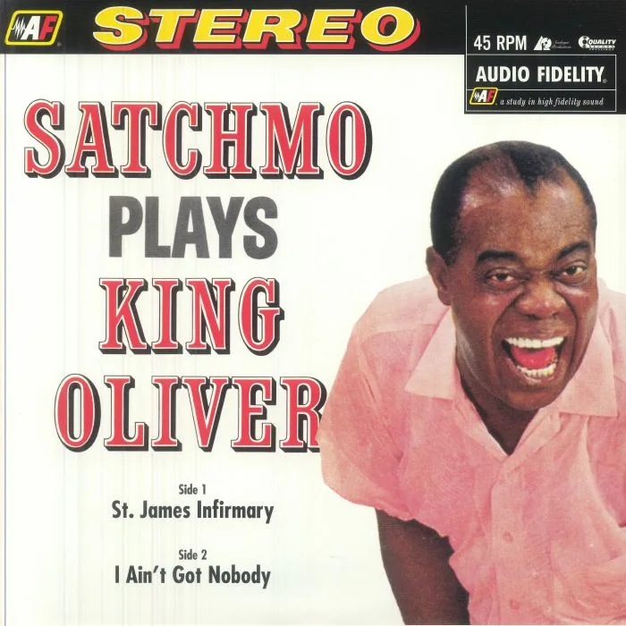 Лицевая сторона обложки — Louis ARMSTRONG — Satchmo Plays King Oliver (remastered)