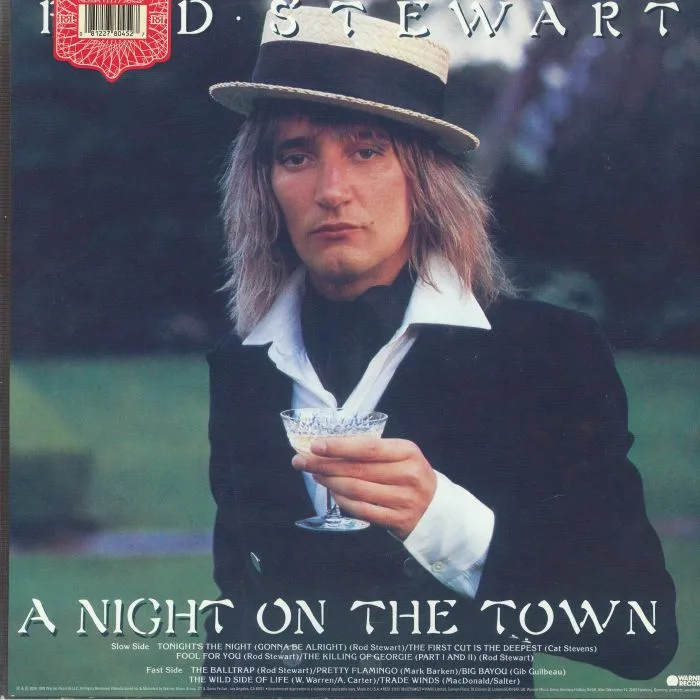 Обратная сторона обложки — Rod STEWART — A Night On The Town (Rhino Reserve)
