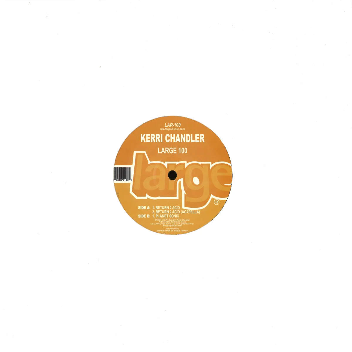 Back cover — Kerri Chandler — Return 2 Acid