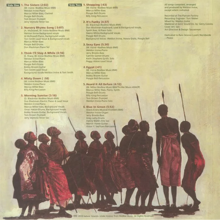 Back cover — Weldon IRVINE — The Sisters (reissue)