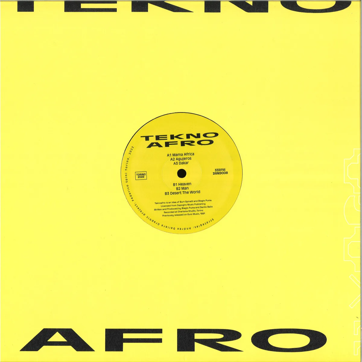 Обратная сторона обложки — Teknoafro — Teknoafro Mix