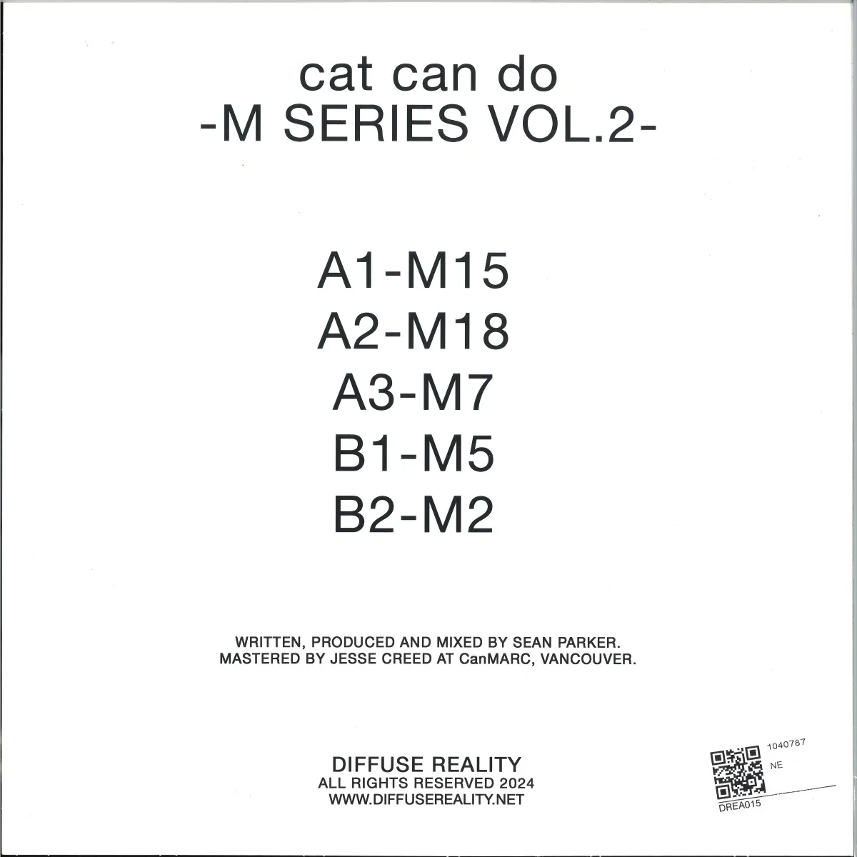 Обратная сторона обложки — Cat Can Do — M SERIES VOL. 2